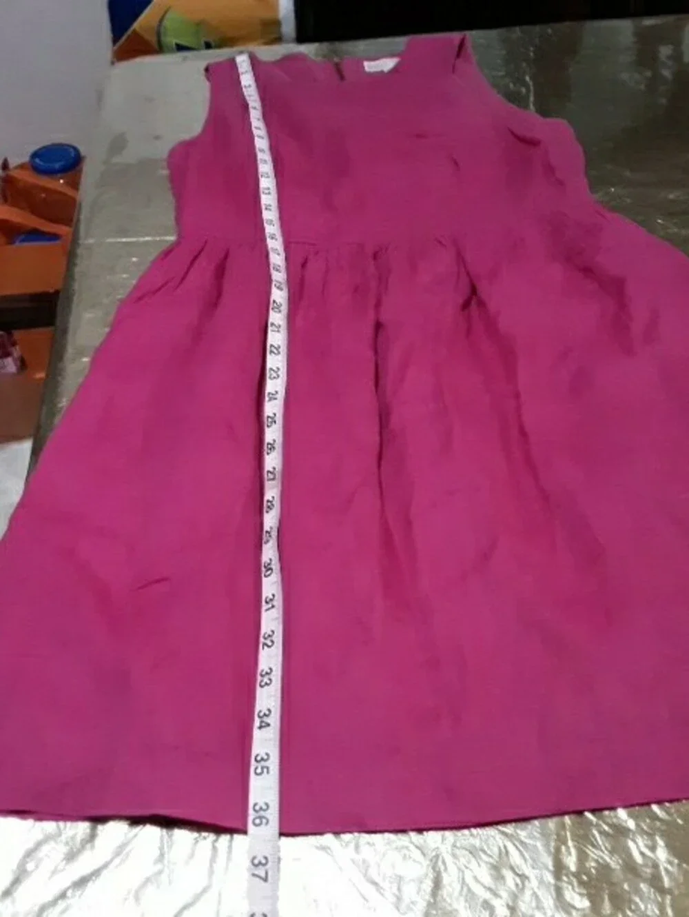 Michael Kors Sleeveless Hot Pink Fit-and-Flare Dress